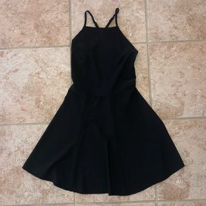 Open Back Black Dress Brandy Melville